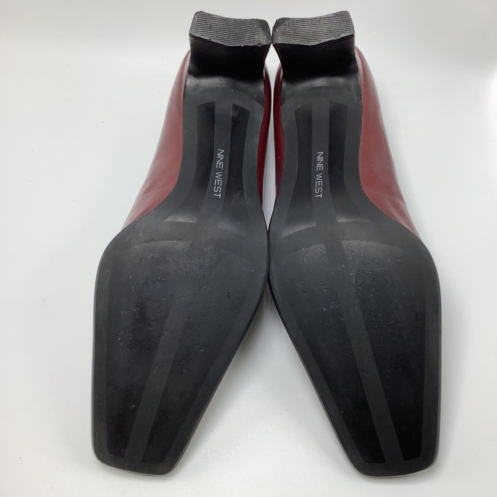 Cloud 9 Burgundy Square Toe Pumps 8.5M - Picture 7 of 11